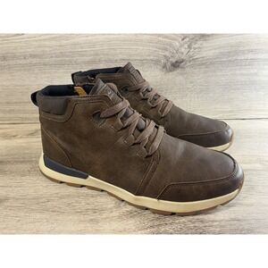 B-52 Bullboxer Mens Side Zip Lace Up Shoes Mid Size 11 Brown 211X58452A